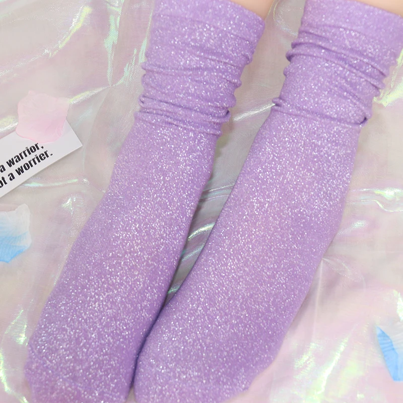 29 couleurs mode sexy chaussettes brillantes style coréen or argent chaussettes en soie design de luxe haute qualité chaussettes pour femmes 29 couleurs mode sexy chaussettes brillantes style coréen or argent chaussettes en soie design de luxe haute qualité chaussettes pour femmes