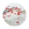 Parapluie en papier huilé fait à la main, Durable, décoratif, suspendu, à motifs, en soie chinoise, à Long manche, bâton en bois, pour enfants Parapluie en papier huilé fait à la main, Durable, décoratif, suspendu, à motifs, en soie chinoise, à Long manche, bâton en bois, pour enfants