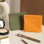 Sac de rangement en poudre pour rouge à lèvres, pochette cosmétique, câble en cuir, banc, pièces de monnaie, bijoux, écouteurs Sac de rangement en poudre pour rouge à lèvres, pochette cosmétique, câble en cuir, banc, pièces de monnaie, bijoux, écouteurs