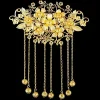 accessoires pour cheveux en alliage, gemme papillon, accessoires photo, épingle à cheveux hanfu, couronne de cheveux de style ancien, outil de conception de coiffure, bâton de cheveux de mariée
