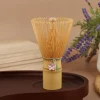 1x fouet à thé en bambou japonais avec pendentif fleur de cerisier chasen matcha thé vert poudre fouet brosse à thé accessoires d'outils de cuisine