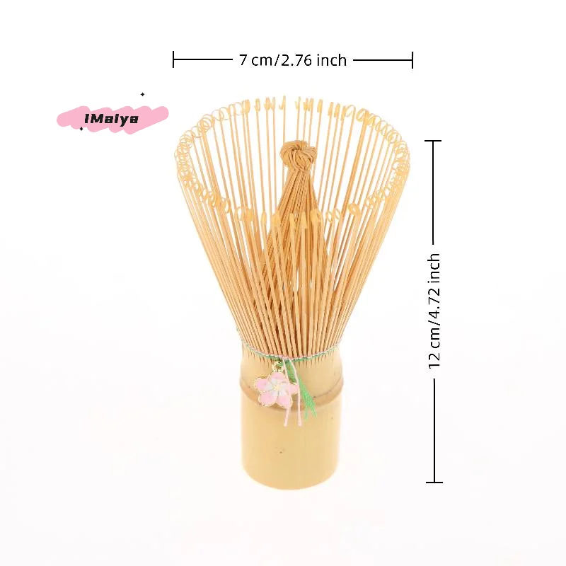 fouet chasen en bambou pour cérémonie japonaise, pour thé vert matcha, pendentif en fleur de cerisier, outil de cuisine, accessoire de brosse à thé fouet chasen en bambou pour cérémonie japonaise, pour thé vert matcha, pendentif en fleur de cerisier, outil de cuisine, accessoire de brosse à thé