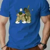 t shirt en coton pour hommes style hip hop t shirts imprimés de dessins animés col rond respirant streetwear mode t shirt décontracté de haute qualité ‌