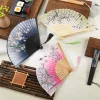 Éventail pliant culturel et créatif de style chinois | Éventail à main floral pour femme – accessoires de cosplay, décoration et cadeau