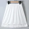 Sous-vêtements bactériens JK, respirant, fin, Kawaii, Anti-éclairage, sous-jupe à bord en dentelle, robe en soie, jupons pour femmes Sous-vêtements bactériens JK, respirant, fin, Kawaii, Anti-éclairage, sous-jupe à bord en dentelle, robe en soie, jupons pour femmes