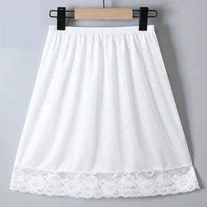 Sous-vêtements bactériens JK, respirant, fin, Kawaii, Anti-éclairage, sous-jupe à bord en dentelle, robe en soie, jupons pour femmes Sous-vêtements bactériens JK, respirant, fin, Kawaii, Anti-éclairage, sous-jupe à bord en dentelle, robe en soie, jupons pour femmes