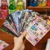 autocollants de papeterie japonais découpés, 20/30 feuilles, autocollant décoratif de dessin animé rétro, fournitures de scrapbooking faites à la main pour journal intime