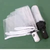 parapluie automatique transparent portable, triple pliant, anti vent, mode durable, plage, plein air, voyage, dôme à bulles, cadeau