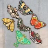 patchs papillon pour vêtements, ruban violet, patchs brodés, badges à coudre de dessin animé, fer sur patch, accessoires pour vêtements diy