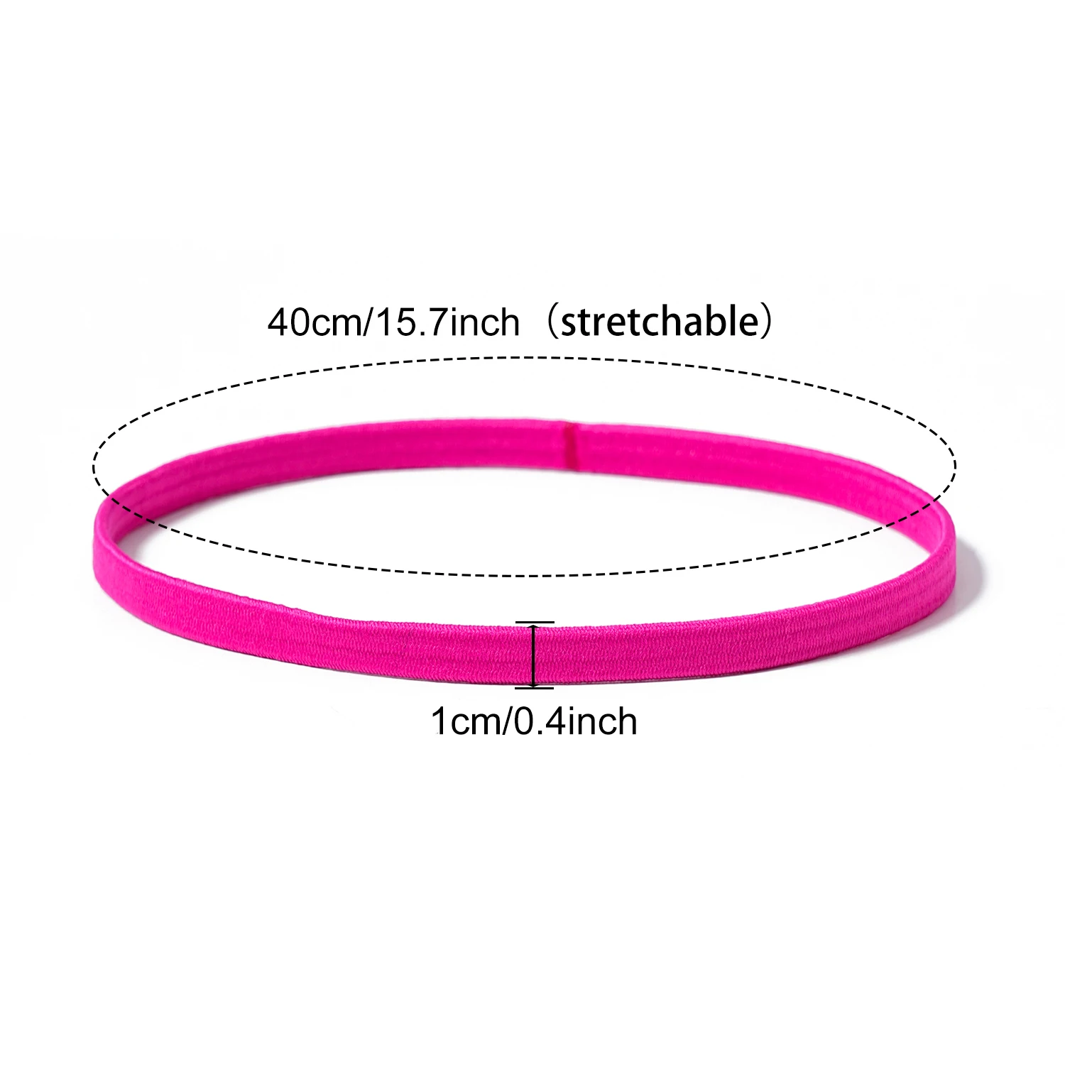 bandeaux élastiques sportifs de couleur bonbon, 6 pièces, bandes de cheveux antidérapantes et évacuant la transpiration pour le yoga, la course et le fitness bandeaux élastiques sportifs de couleur bonbon, 6 pièces, bandes de cheveux antidérapantes et évacuant la transpiration pour le yoga, la course et le fitness