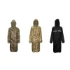 camsolomon imperméable long camouflage pour hommes et femmes, poncho imperméable, manteau contre la pluie, pêche, randonnée, vêtements de couverture conjoints