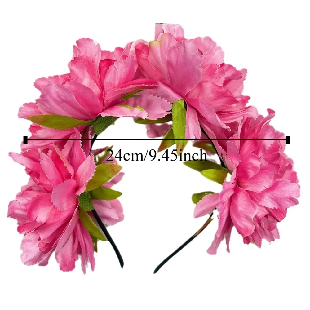 guirlande de mariée style bohémien, ornements de cheveux doux, cerceau de fleurs, couvre chef réglable, coiffure de vacances en bord de mer guirlande de mariée style bohémien, ornements de cheveux doux, cerceau de fleurs, couvre chef réglable, coiffure de vacances en bord de mer