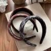 1 pièces bandeau de cheveux pour femmes coréen rétro plaid doux harajuku cerceaux de cheveux polyvalents haute qualité lavage décoration accessoires de cheveux