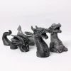 sculpture de dragon gothique en résine, anilawn, art nette rick, statue de terrasse de jardin, décoration