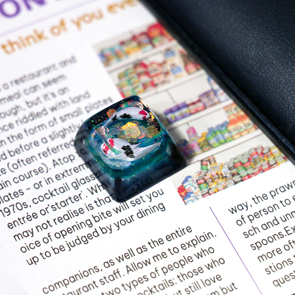 1 pièce fait à la main bonne chance koi carpe personnalisé artisan résine keycaps bricolage gamer mécanique rétro éclairé claviers mx switch clé cap 1 pièce fait à la main bonne chance koi carpe personnalisé artisan résine keycaps bricolage gamer mécanique rétro éclairé claviers mx switch clé cap
