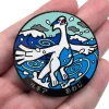 broche bête divine classique japonaise, badge en métal pour cosplay ho oh lugia, sac à dos, vêtements, accessoires de décoration, cadeaux pour fans