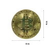 pièce de monnaie bitcoin plaquée or, collection d'art à collectionner, cadeau commémoratif physique, bit casascius btc, métal antique, imitationtoycoin
