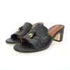 talons hauts pour femmes de style italien, pantoufles 100% en cuir véritable de haute qualité, chaussures décontractées classiques à bout rond et ouvert, tailles 35 44