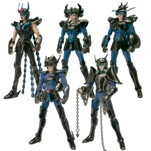19cm Anime foncé Saint Seiya Figure Phoenix Ikki Hyoga Seiya Shiryu figurines jouet PVC boîte Figure Collection décoration
