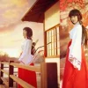 anime filles garçons cosplay inuyasha kikyo kimono costumes ensembles halloween carnaval habiller tenues fête disfraz uniforme