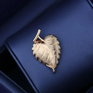 Broche Rétro Artistique pour Homme et Femme, Drapeau Haut de Gamme, Feuilles Tridimensionnelles, Costumes, Chemises, Cols, Métal, Accessoires Polyvalents