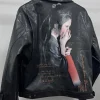 vestes en cuir pu harajuku pour femmes, vêtements d'automne et d'hiver, streetwear imprimé vintage, mode décontractée bf, combinaison en cuir y korean, y2k