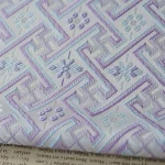 Tissu Jacquard à motif Wanji bleu violet, gilet de Style ethnique, robe de Style Tang, boîte à bijoux, tissu tissé coloré