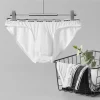 sous vêtements pour hommes, taille basse, respirant, maille fine, slip transparent, sexy, design convexe en u, sous vêtements pour printemps et hiver