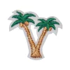 patchs de broderie de paysage tropique pour filles, appliques de style hawaïen, badges de vie de surf de plage adhésifs, étiquette de rentabilité ha, autocollants en tissu