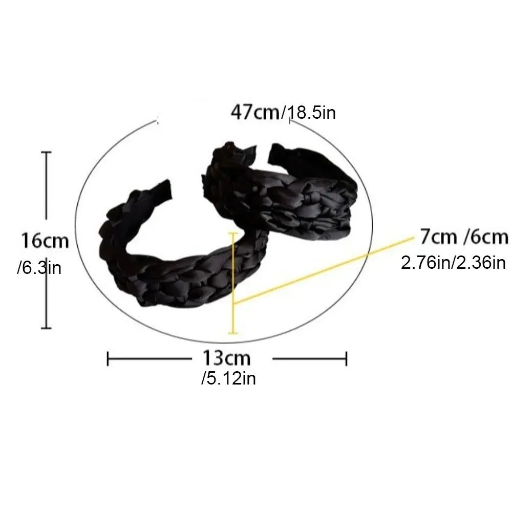 mode satin tressé bandeau large épaissi noir bandeau style coréen rembourré conception femmes tête cerceau coiffure mode satin tressé bandeau large épaissi noir bandeau style coréen rembourré conception femmes tête cerceau coiffure
