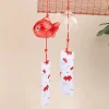 vent de verre de poisson rouge à la mode, pendentifs, verre japonais, ornement de cloche, créatif, décoration de la maison, fournitures à la mode