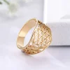 bague égyptienne creuse géométrique fleur de vie, bague israélienne en acier inoxydable pour hommes et femmes, accessoires en filigrane juif, bijoux viking