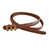 ceinture de pantalon multi éléments en alliage coréen, boucle en m, style ins simple, ceinture décorative polyvalente pour femmes