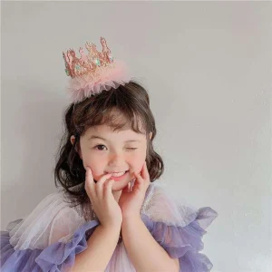 Fée mode mignon strass maille couronne couvre-chef coiffure Style coréen bandeau fille bandeau de cheveux chapeaux cerceau de cheveux Fée mode mignon strass maille couronne couvre-chef coiffure Style coréen bandeau fille bandeau de cheveux chapeaux cerceau de cheveux