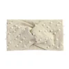 turban large en coton perlé pour femmes, bandeau de sauna, coiffe enveloppante, document solide, accessoires pour cheveux, filles, automne
