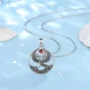 eudora réel 925 en argent sterling phoenix collier pour femmes homme vintage soleil phoenix pendentif fine personnalité bijoux cadeau de fête