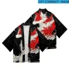 Kimono japonais imprimé dessin animé Haori pour hommes et femmes, robe de plage, streetwear, cardigan, chemises, vêtements pour femmes, mode 2025 Kimono japonais imprimé dessin animé Haori pour hommes et femmes, robe de plage, streetwear, cardigan, chemises, vêtements pour femmes, mode 2025