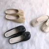 tabi ninja chaussures femme microfibre cuir chaussures plates confortables bout fendu pantoufles mocassins à fond souple bref dames trotter mocassins 2023