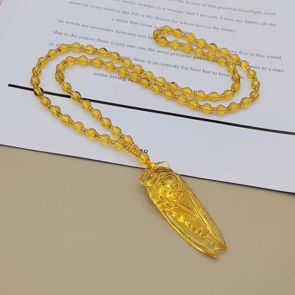 pendentif statue de cigale en clip, accessoires de bijouterie, breloque sculptée à la mouche, perle, collier pour femme et homme, fournitures pendentif statue de cigale en clip, accessoires de bijouterie, breloque sculptée à la mouche, perle, collier pour femme et homme, fournitures