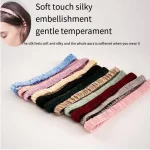 Bandeau en soie pour femmes, 100% soie pure, bandeau pour cheveux, bandeau, accessoires pour cheveux pour elle, bandeau de maquillage, Bandeau en soie pour femmes, 100% soie pure, bandeau pour cheveux, bandeau, accessoires pour cheveux pour elle, bandeau de maquillage,