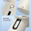 ventilateur portatif 2025, 5200mah, avec affichage led, réfrigération à semi conducteur, 100 vitesses, rechargeable par usb, pour le sport
