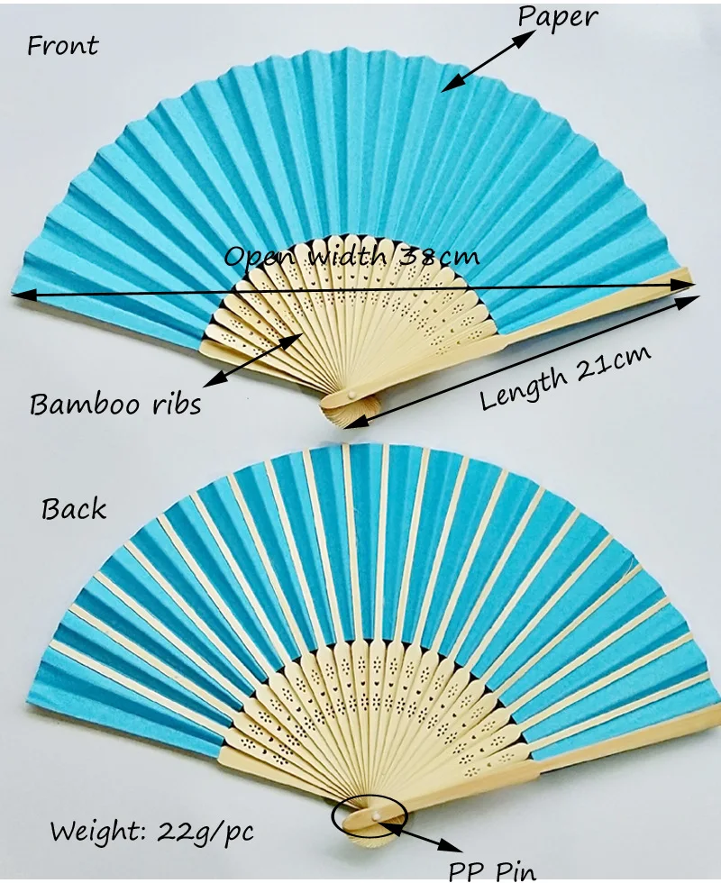 Éventail à main pliable en papier blanc chinois, rose, pour enfant, décoration de mariage, diy, 8 pouces Éventail à main pliable en papier blanc chinois, rose, pour enfant, décoration de mariage, diy, 8 pouces