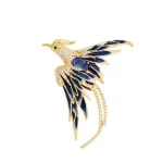 Broche phénix exquise et à la mode, 1 pièce, accessoires de bijoux créatifs rétro animaux, cadeau tendance de fête, vente en gros, 2025