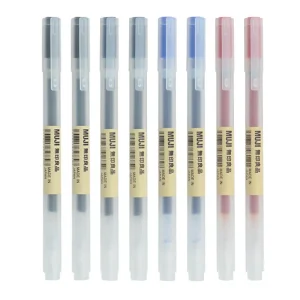 1/3/6 pièces/ensemble Kawaii MUJIS Gel stylo noir/rouge/bleu 0.5mm encre japon couleur stylo bureau école stylo à bille papeterie japonaise