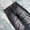 Jean Baggy gothique Vintage pour femmes, couleur unie, délavé, noir, Y2K, Harajuku, Hip Hop, Pop Rock, pantalon décontracté à jambes larges, nouvelle collection