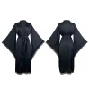 longue robe de mariée Élégante en dentelle pour femme, vêtements de nuit, kimono à manches sulf, tenue de maison en rayonne blanche douce