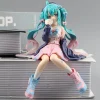 nouveau hatsune miku anime figure rose sakura position assise pvc figure modèle jouet décoration recueillir des cadeaux enfants cadeaux d'anniversaire