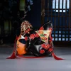 masque de cosplay demi masque fait à la main, masque de chat japonais, style japonais pour spectacles sur scène, anime cosplay