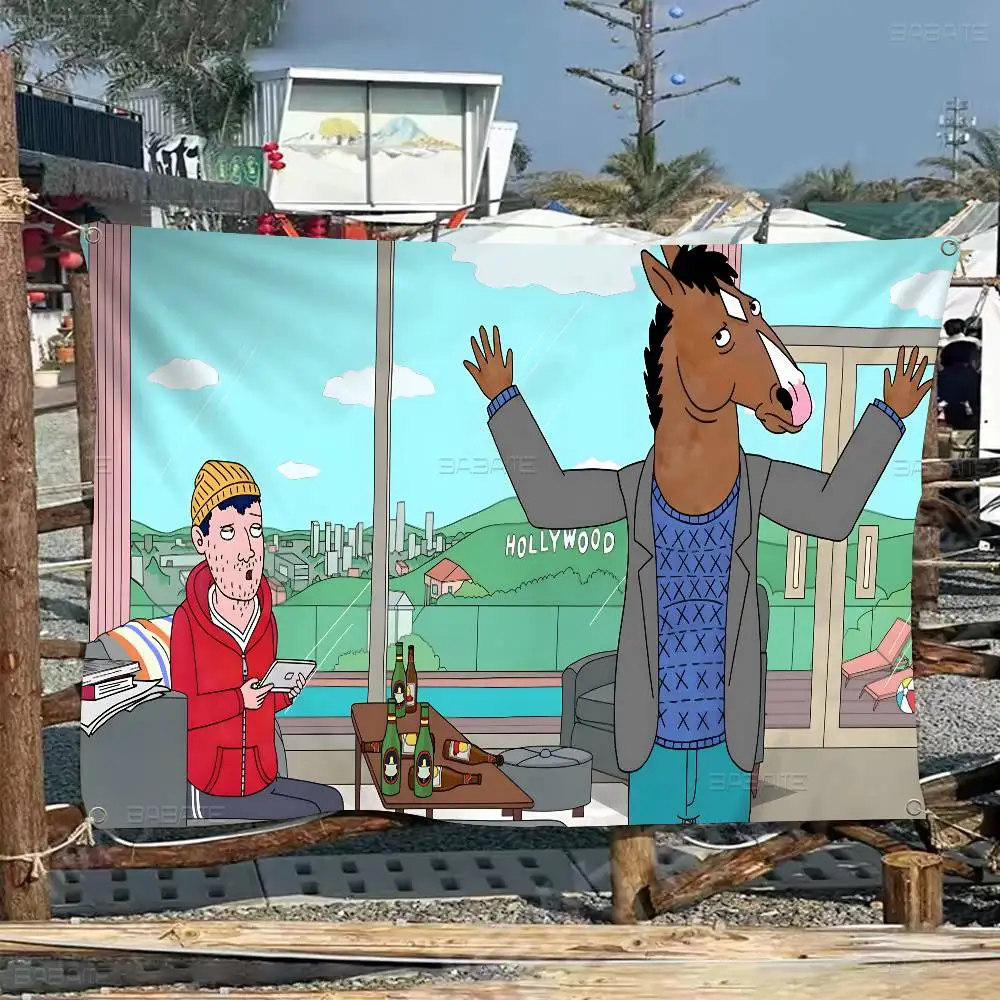 bojack horseman bannière art impression drapeau mural japonais anime tenture murale décor à la maison bojack horseman bannière art impression drapeau mural japonais anime tenture murale décor à la maison