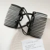 pince à cheveux pour femmes, vintage, créatif, couvre chef, peigne magique, corde élastique, outils de coiffure coréens, noir